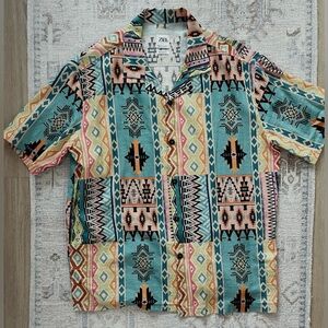 Retro mens Zara button down